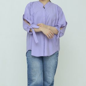 شومیز زنانه طرح پاپیون کد050