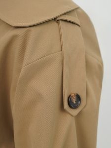 بارانی ژیله دار کتان کد 21886