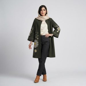 مانتو زیر زانو زنانه السانا مدل پریسان کد 2503