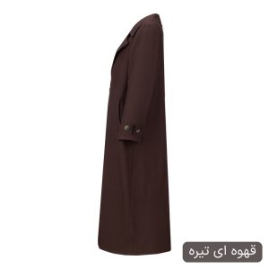مانتو روی زانو زنانه السانا مدل وارش کد 2596