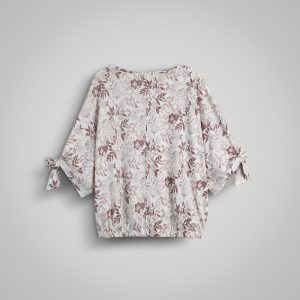 بلوز آستین کوتاه یقه گرد زنانه ال سی وایکیکی مدل S630680Z8