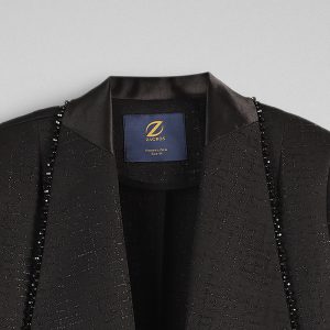 مانتو زنانه ژاکارد نگین‌دار زاگرس پوش مدل 7987