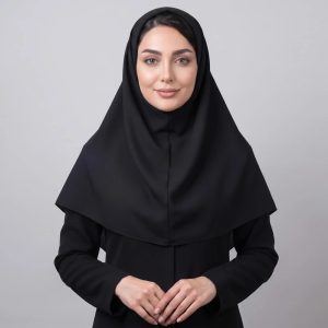 مقنعه زنانه والا دوخت مدل تترون ساده قد 90
