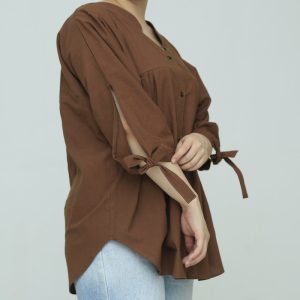 شومیز زنانه طرح پاپیون کد050