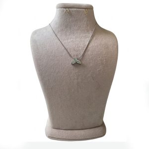 گردنبند دخترانه مدل زنجیر ماری استوانه ای دم وال استیل