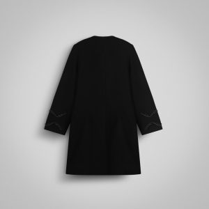 مانتو زنانه کرپ نگین‌دار زاگرس پوش مدل 8403