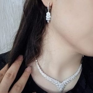 نیم ست زنانه طرح جواهر مجلسی