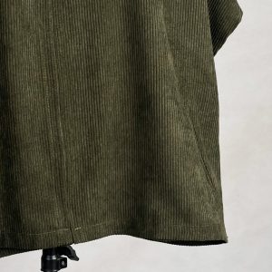 وست زنانه مدل مخمل کبریتی زیپ دار کد AK1679