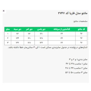 مانتو زنانه السانا مدل فاریا کد 2747