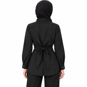 شومیز زنانه آستین بلند تترون مدل ساده