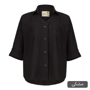 شومیز آستین بلند یقه برگردان زنانه السانا مدل ماهوین کد 2566