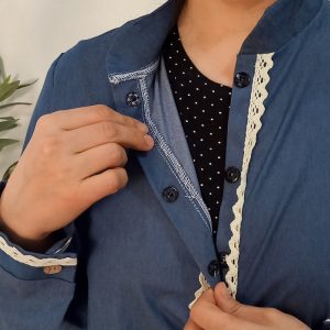 مانتو بلند زنانه مدل  لی کاغذی