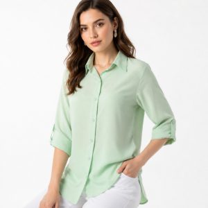 شومیز زنانه مدل سیلک ریزشی اسلیپ