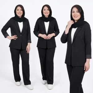 مانتو کتی زنانه کرپ سوپرییست راسته مدل تک دکمه