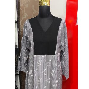 مانتو جلو بسته زنانه مدل ma65430