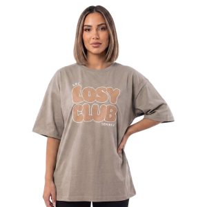 تی شرت لانگ زنانه پنبه مدل Losy Club