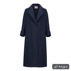 مانتو روی زانو زنانه السانا مدل وارش کد 2596