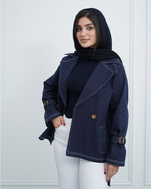 راهنمای سایز ترنچ کت جین وارداتی کد 21931